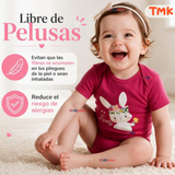 Pack 5 Bodys Manga Corta %100 Algodón Tedmimak Niña Bunny Blossom
