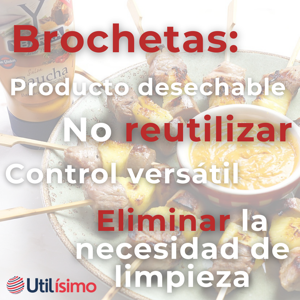 Pack 100 Piezas Brochetas De Bambú Bandera Cóctel 15cm