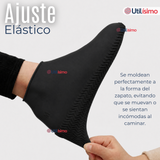 Pack 3 Pares Fundas Cubre Zapatos Negro Impermeable Surtidas Silicona Antideslizante