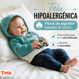 Conjunto 2 Piezas Polerón con Capucha y Pantalón 100% Algodón Bebé Niño Athletic Blue