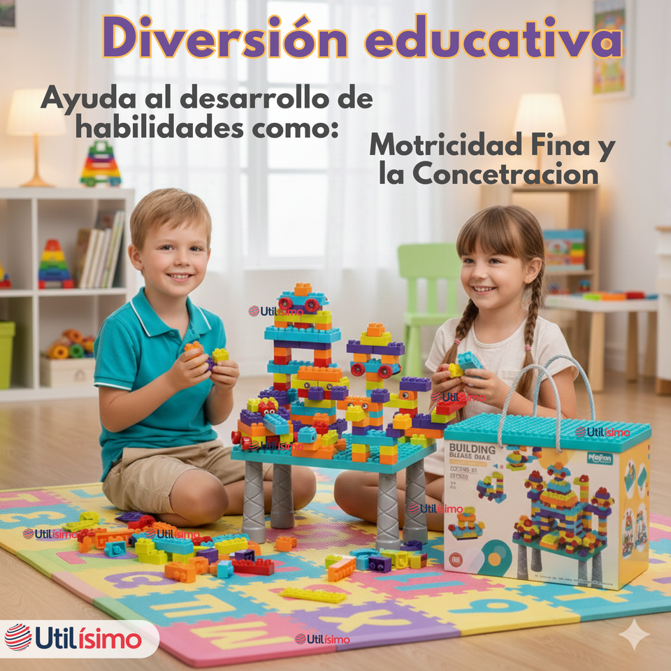 Juego Bloques de Construcción 360 piezas para Niño o Niña