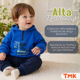 Conjunto Buzo Polerón 2 Piezas Bebé Niño Tedmimak Fun Blue