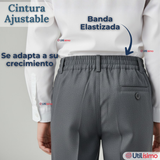 Pack 3 Pantalón Escolar Colegio Clásico Niño Gris