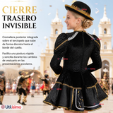 Traje Caporal Típico Completo Con Sombrero Negro Juvenil Fiestas Patrias