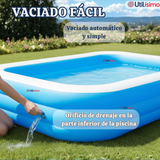Piscina Inflable Rectangular 210x140x60 CM Color Azul