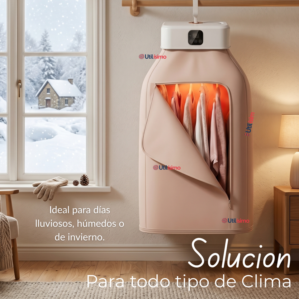Secadora Ropa Portátil Compacto Eléctrico Bajo Consumo  900W - 1000W