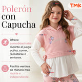 Conjunto 2 Piezas Polerón con Capucha y Pantalón 100% Algodón Niña Tedmimak Sweet flowers