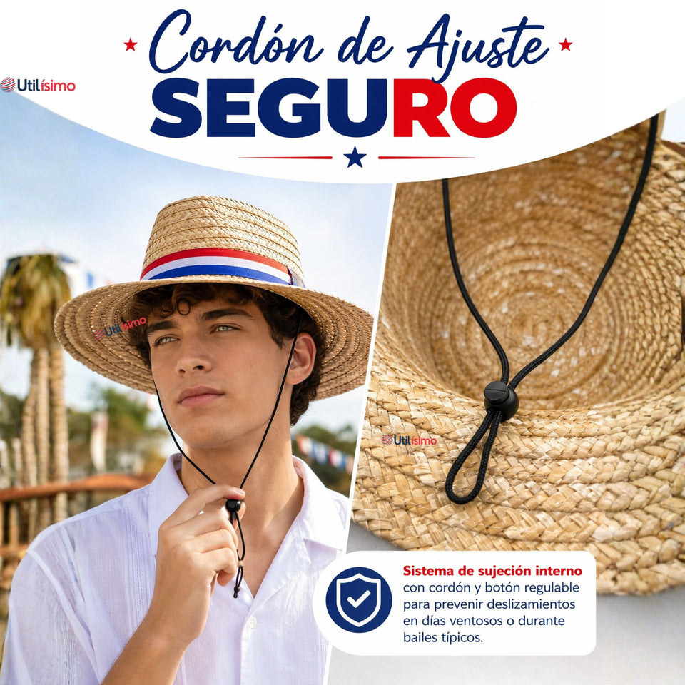 Sombrero Chupalla Huaso Juvenil Fiestas Patrias Chile Adulto