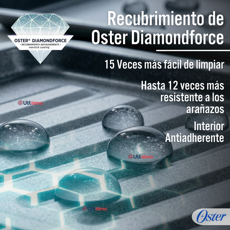 Horno con freidora de aire digital Oster® de 42 litros, puertas francesas, TSSTTV42FDDAFNS 1700W