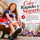 Zapatillas Chicle Negras Niña Bailes Danza Fiestas Patrias Talla 30-35