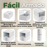 Zapatera Plegable Organizador Apilable 6 Niveles Blanco
