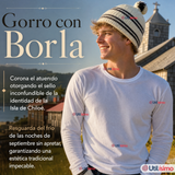 Vestimenta Chilote 3 Piezas Chaleco Gorro Polainas Hombre Fiestas Patrias