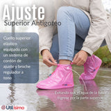 Fundas Cubre Calzado Impermeables Aislante Lluvia Rosado 1 Par