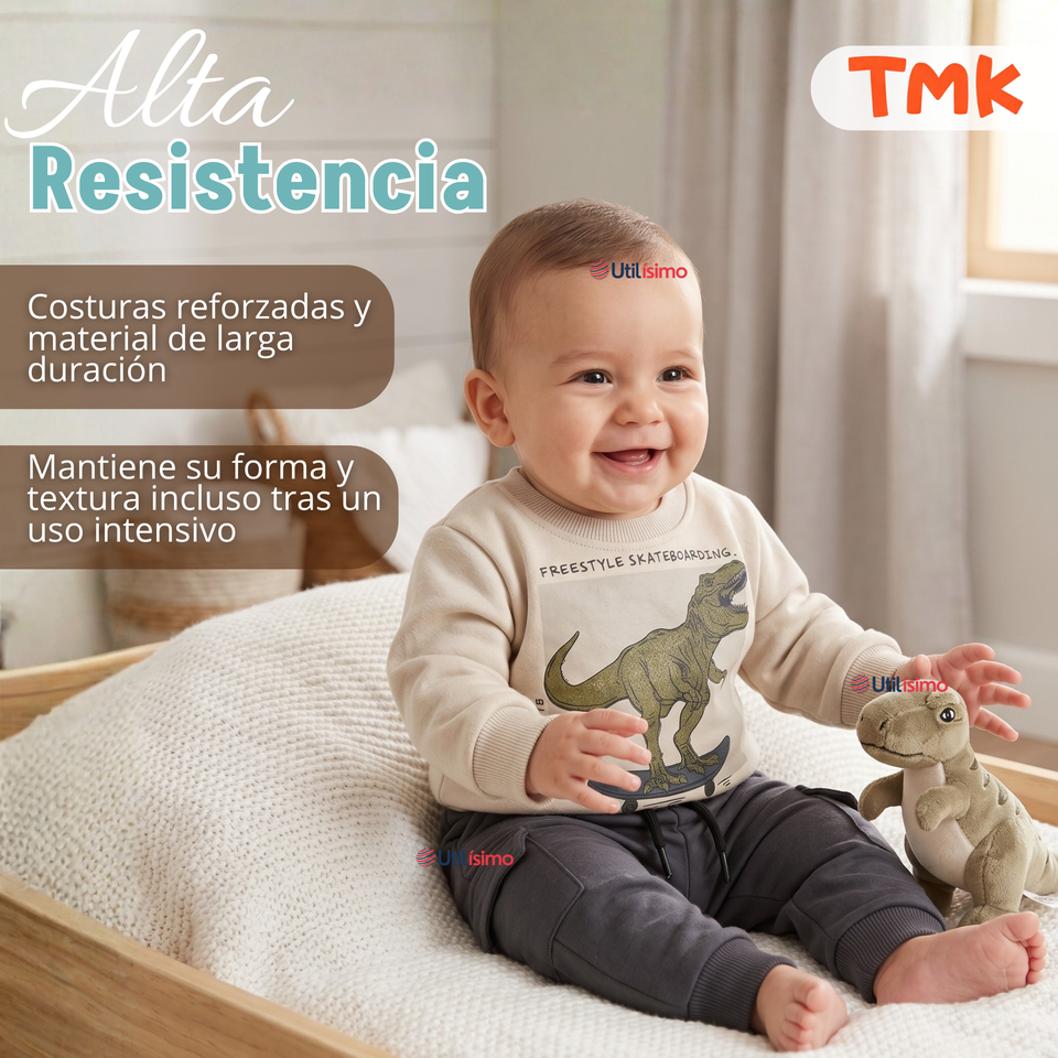 Conjunto Buzo Polerón 2 Piezas Bebé Niño Dino Street