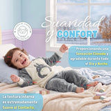 Conjunto Buzo Polerón Frizado Niños Bebes Corderito Liso 2 Piezas