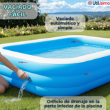 Piscina Inflable Rectangular 305X183X60cm Color Azul