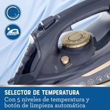 Plancha de vapor inalámbrica Oster® 2 en 1 con suela de cerámica GCSTCC5000