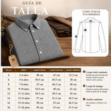 Camisa Cuadrille Niño Azul Clásica Regular Fit Manga Larga