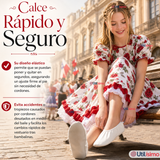Zapatillas Chicle Blancas Juvenil Bailes Danza Fiestas Patrias Talla 36-41