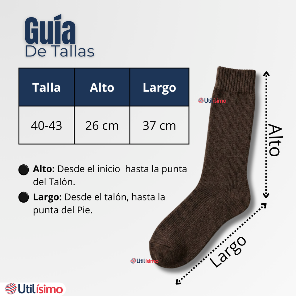 Pack 6 Pares Calcetines Térmicos Corte Alto Hombre Surtidos