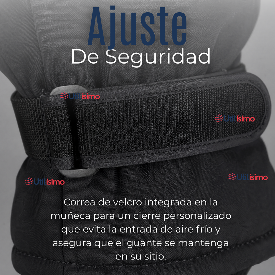 Guantes Para Moto Impermeables Negro Touchscreen Antideslizantes Térmicos