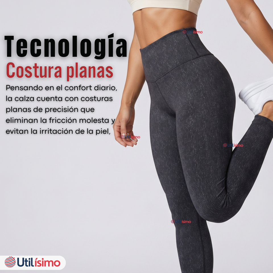 Calza Polar Con Chiporro Térmica Mujer Elásticada Negro Jeans