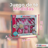 Juguete Juego De Té Niña 15 Piezas Beautiful flowers
