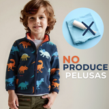 Chaqueta 100% Polar Niño Manga Larga Azul