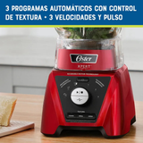 Licuadora Xpert Series™ roja con control de textura y un Blend N Go BLST3BRPG