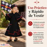Pack 3 Trajes Típicos Vestidos Mapuche 9 Piezas Niña Fechas Patrias