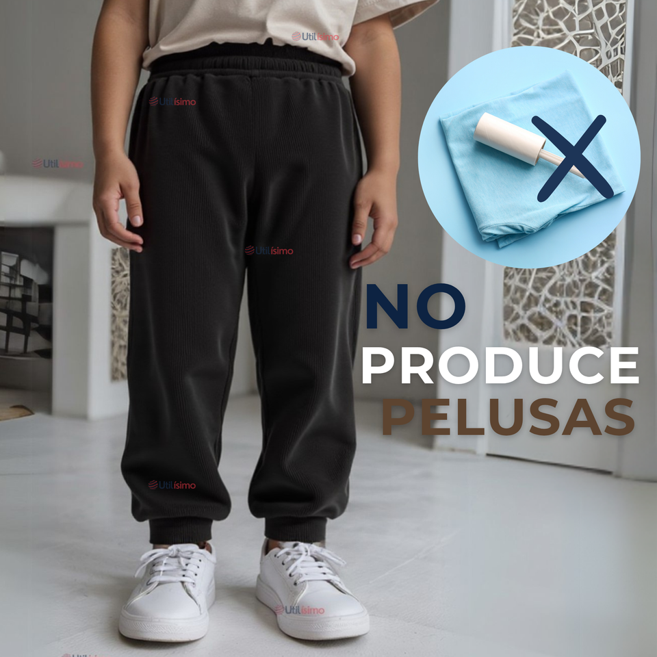 Buzo Para Niños Forrado en 100% Polar Negro