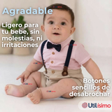 Conjunto de Vestir con Tirantes Camisa Pantalón Corto Algodón Niño