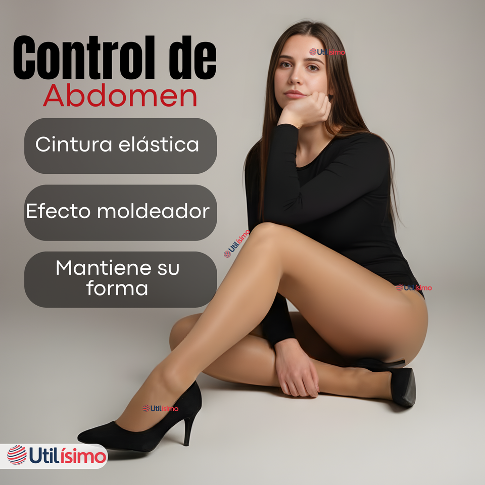 Pantys Semitransparentes Elasticadas Oficina Beige