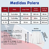 Traje Nortino Niña Azul 4 Piezas Con Polera Baile Típico Fiestas Patrias