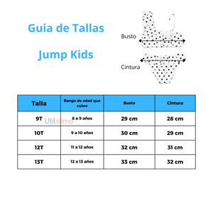 Traje de Baño 2 piezas Bikini Niña Jump Kids Estampado