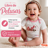 Pack 5 Bodys Manga Corta %100 Algodón Tedmimak Niña Sweet Girl