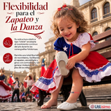 Zapatillas Chicle Blancas Niña Bailes Danza Fiestas Patrias Talla 24-29