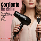 Secador De Cabello Revlon Compacto RVDR5260BLA2 1875W Negro