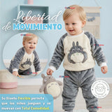 Conjunto Buzo Polerón Frizado Niños Bebes Corderito Liso 2 Piezas