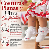 1 Par Calcetines Encaje Vuelos Bebé Algodón Fiestas Patrias Infantil