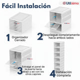 Zapatera Plegable 6 Niveles Cajas Organizadoras Apilable Color Blanco