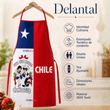 Delantal Pechera Condorito Bandera Chile Fiestas Patrias