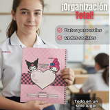 Pack 5 Cuadernos Universitario My Melody & Kuromi Proarte 7mm 100 Hojas Diseños Surtidos