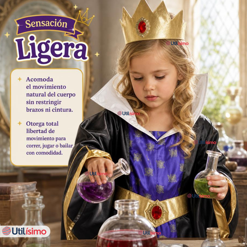 Disfraz Reina Grimhilde Malvada Blancanieves Cosplay Niña