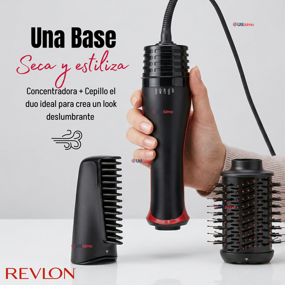 One Step Secador Alisador Voluminizador Revlon 1200W Plus +