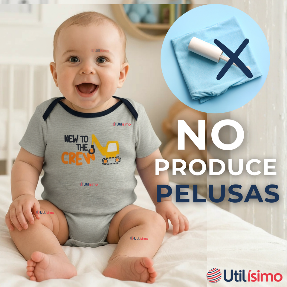 Pack 4 Bodys Niño Manga Corta Tedmimak 100% Algodón Baby Builders in Action
