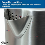 Hervidor eléctrico Oster® de acero inoxidable 1.7 lt BVSTKE671