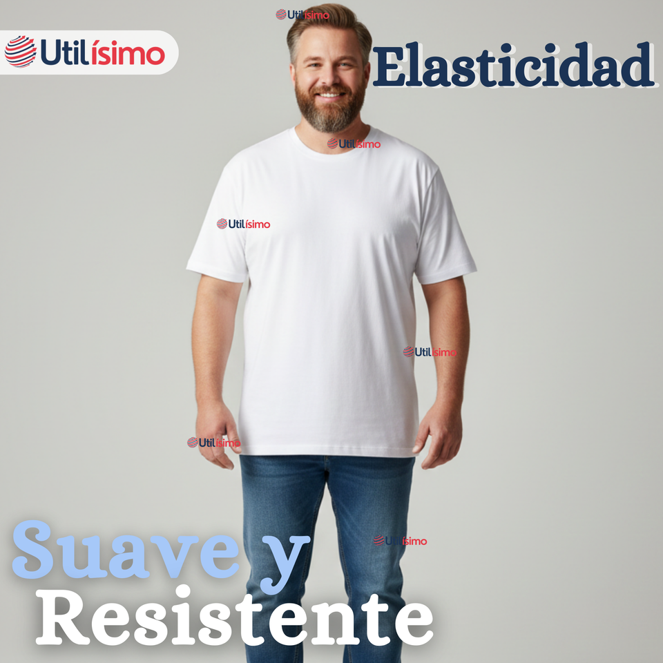 Pack 3 Camisetas Poleras 100% Algodón Básica Lisa Elástica Hombre Colores Surtidos