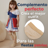 Panty Primera Capa Ballerina Color Piel Para Niñas Fiestas Patrias