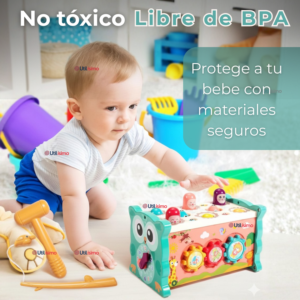 Juguete Tablero Multifuncional 8 En 1 Bebé Niño Niña Montessori